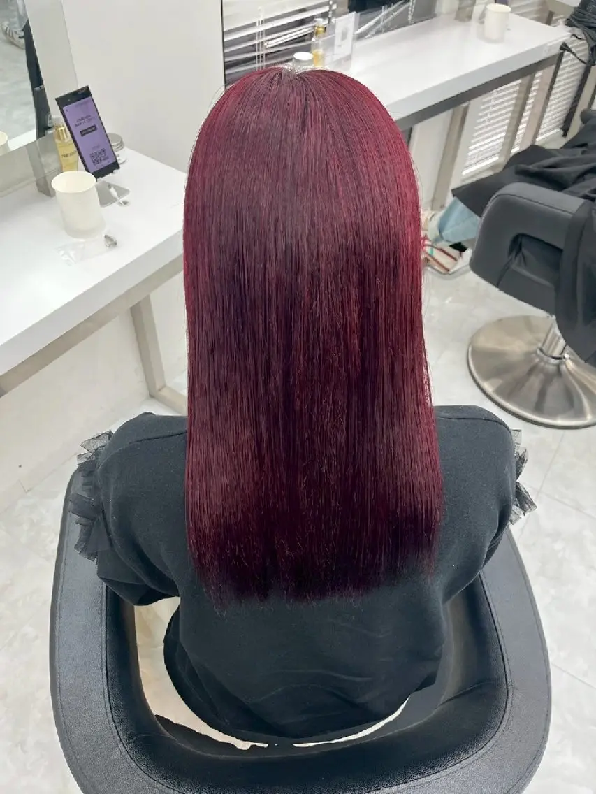 カラー 黒髪 卒業式のヘアスタイル 縮毛矯正 ヘアカラー 🍒renka🍒 ボブ/ショート/暖色のヘアスタイル