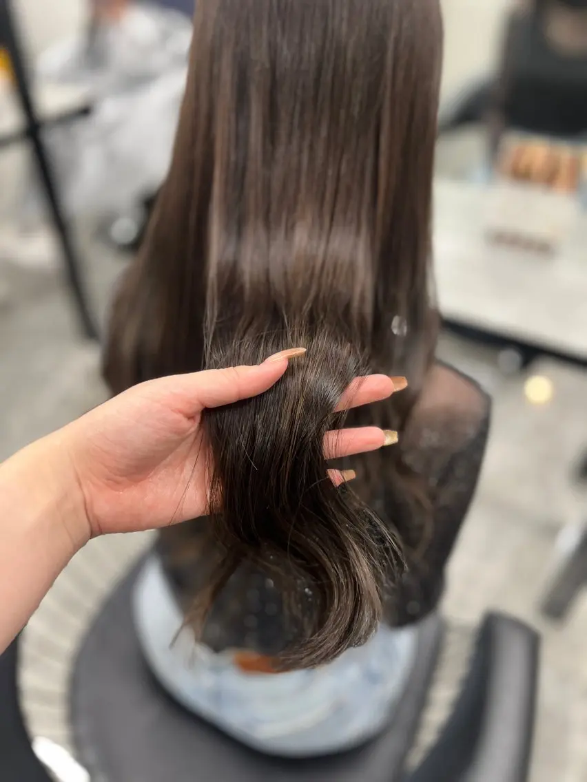 ロング ヘアカラー トリートメント 🎀髪質改善カラー/ yuka🎀のヘアスタイル