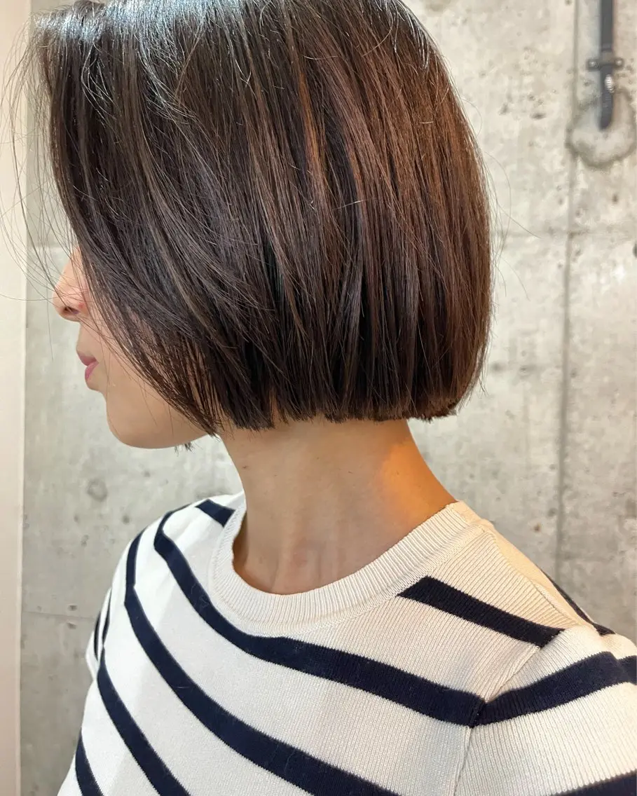 ショート カット 縮毛矯正 ボブ×縮毛矯正 ryotaのヘアスタイル