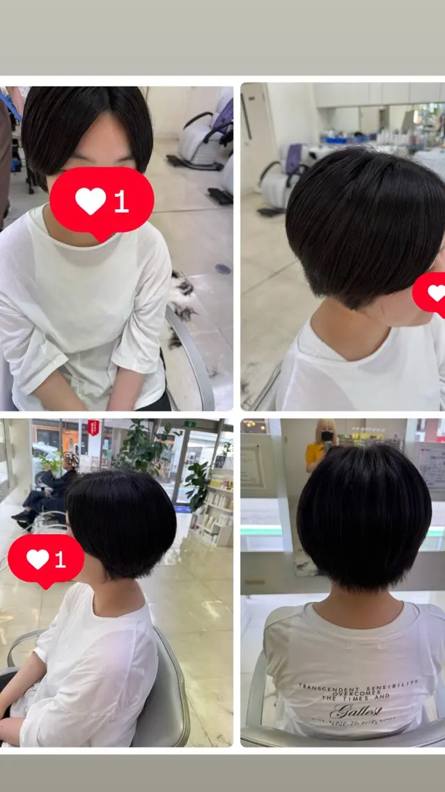 ショート ショートヘア タカハシ リナのヘアスタイル