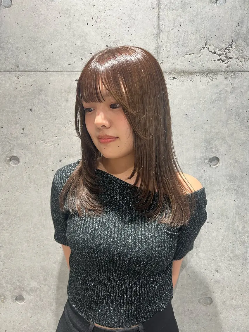 【人気No.3】似合わせカット+艶色透明感イルミナカラー3step内部補修TR☘️の写真