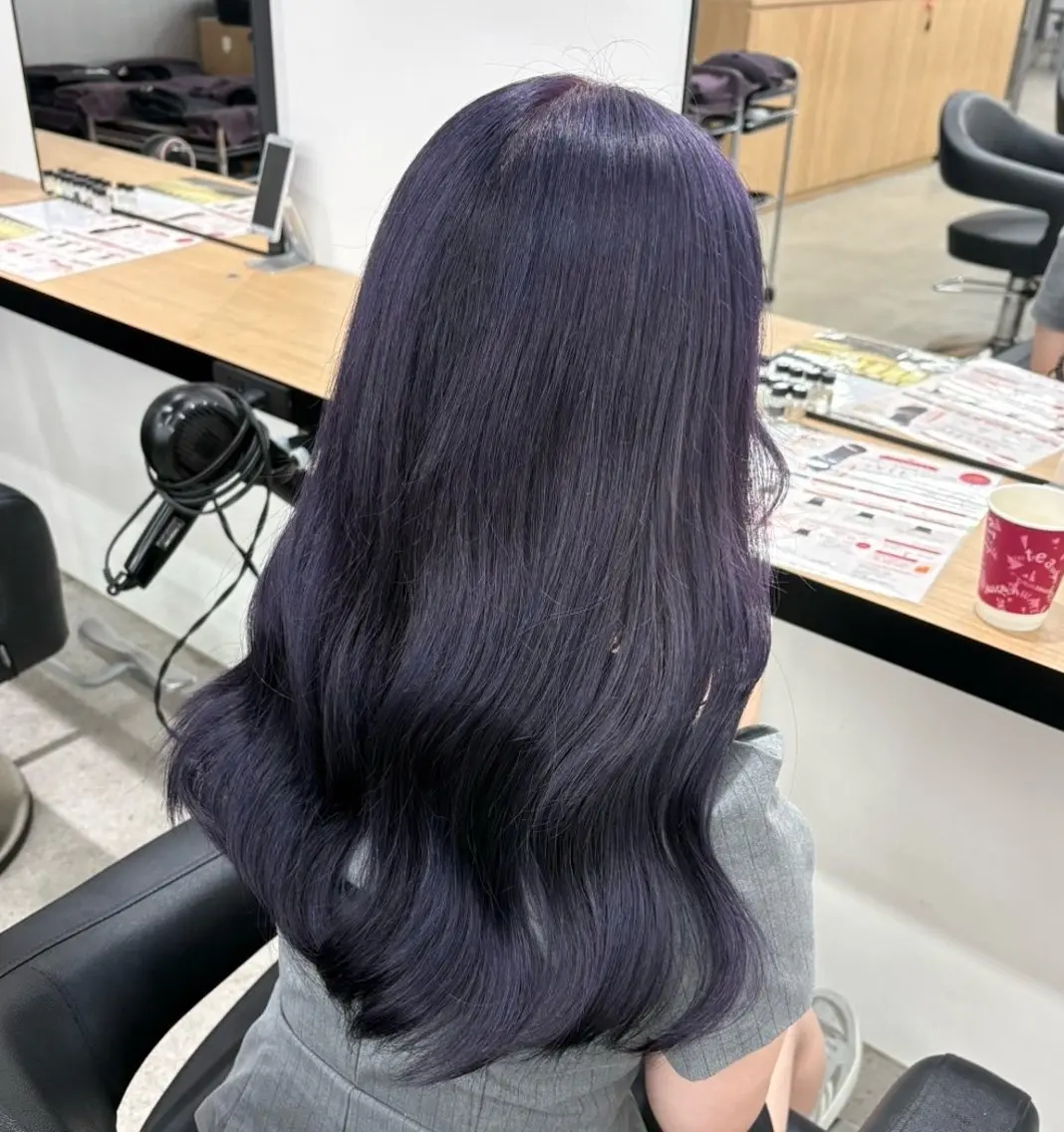 ロング ヘアカラー miku/ラベンダー 透明感カラー🪻❤︎のヘアスタイル