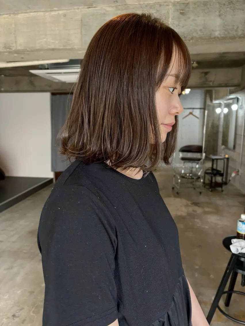 ミディアム ヘアカラー Tuco 佐良のヘアスタイル