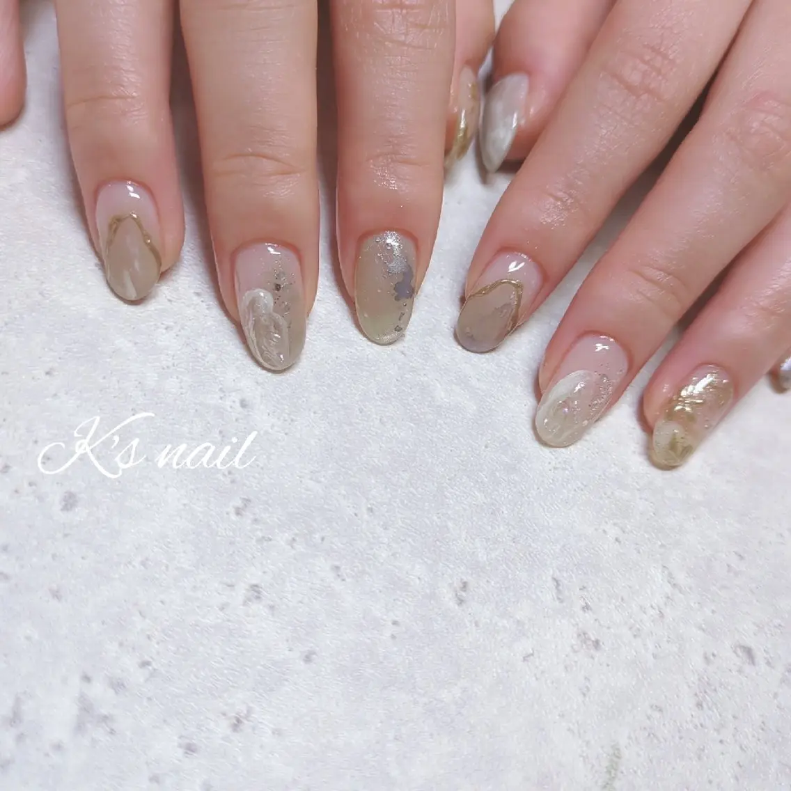 ネイル ニュアンスネイル ハンドネイル K's nail kotoeのネイルデザイン