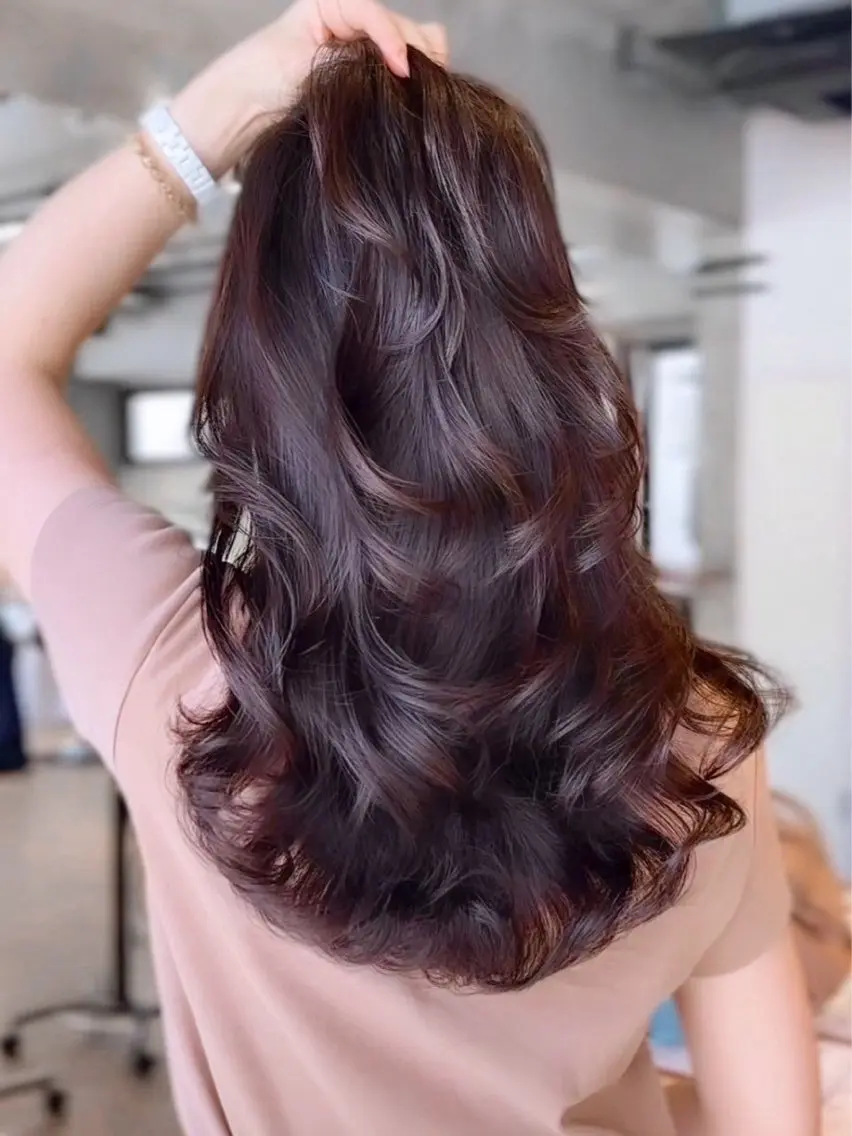 ロング カラー ヘアアレンジ 縮毛矯正 縮毛矯正・カラー特化 指名No.1shunのヘアスタイル