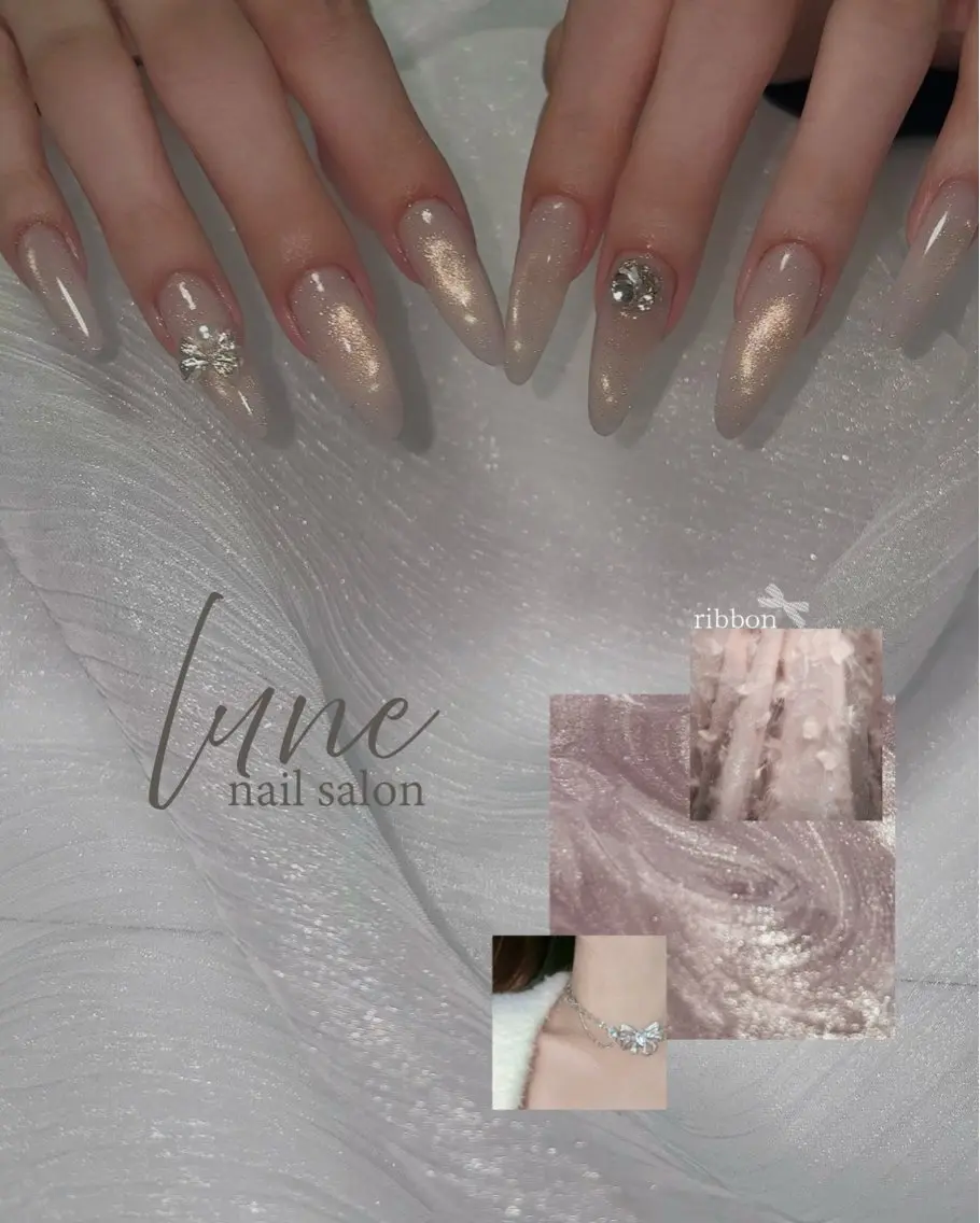 ネイル マグネットネイル ハンドネイル nail salon luneのネイルデザイン
