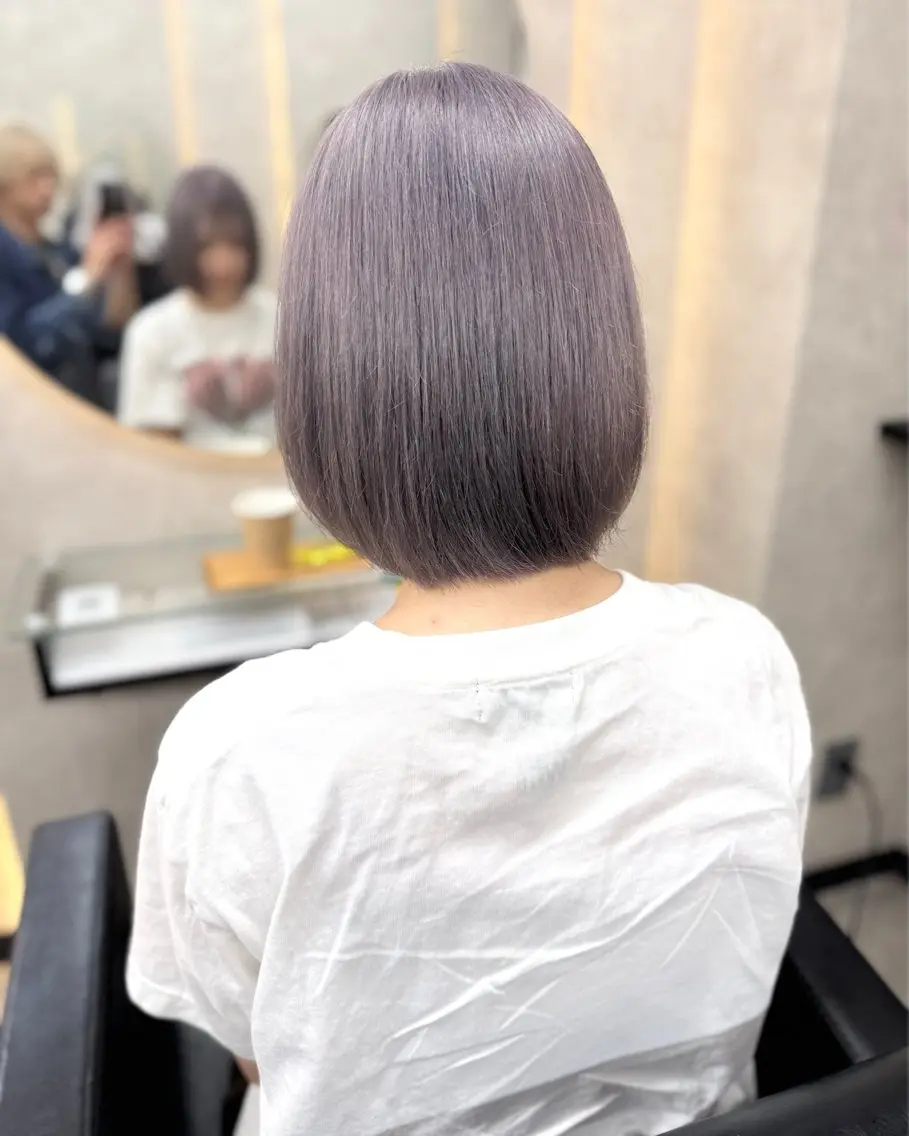 ショート ヘアカラー ケアブリーチ🌺 透明感🪽とわのヘアスタイル