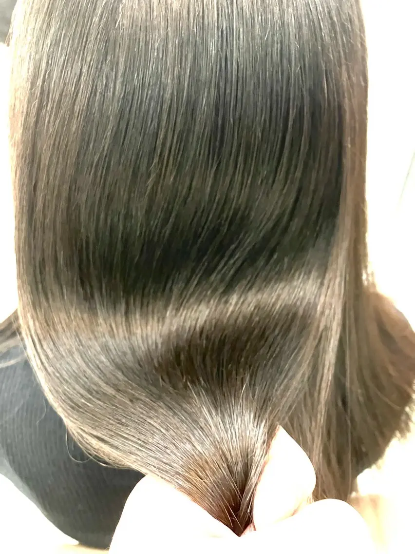 セミロング 縮毛矯正 トリートメント style 横浜のヘアスタイル