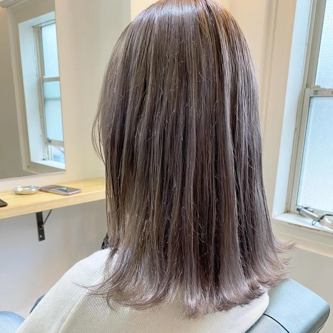 ミディアム カラー ベージュカラー ミルクティーベージュ カット ヘアカラー トリートメント 森貴裕/ニュアンス パーマ/オリーブのヘアスタイル