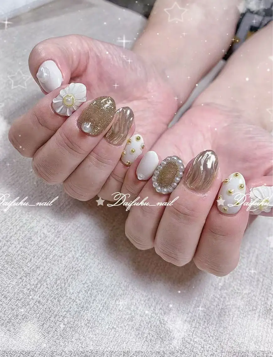 ミディアム ハンドネイル Daifuku nailsのネイルデザイン