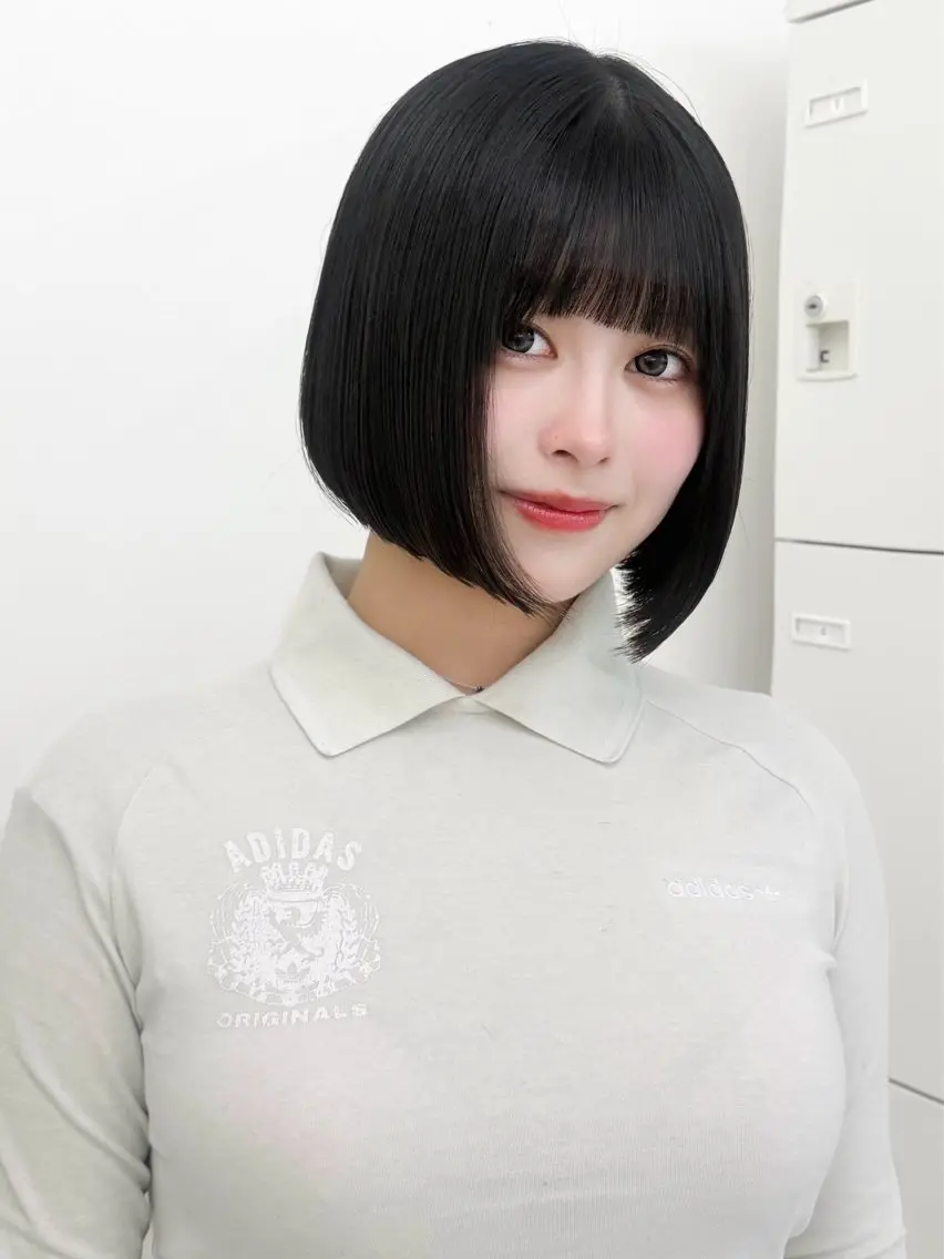 ショート カラー ヘアアレンジ カット 縮毛矯正 トリートメント 縮毛矯正🤍 盛れるボブ/ひかりのヘアスタイル