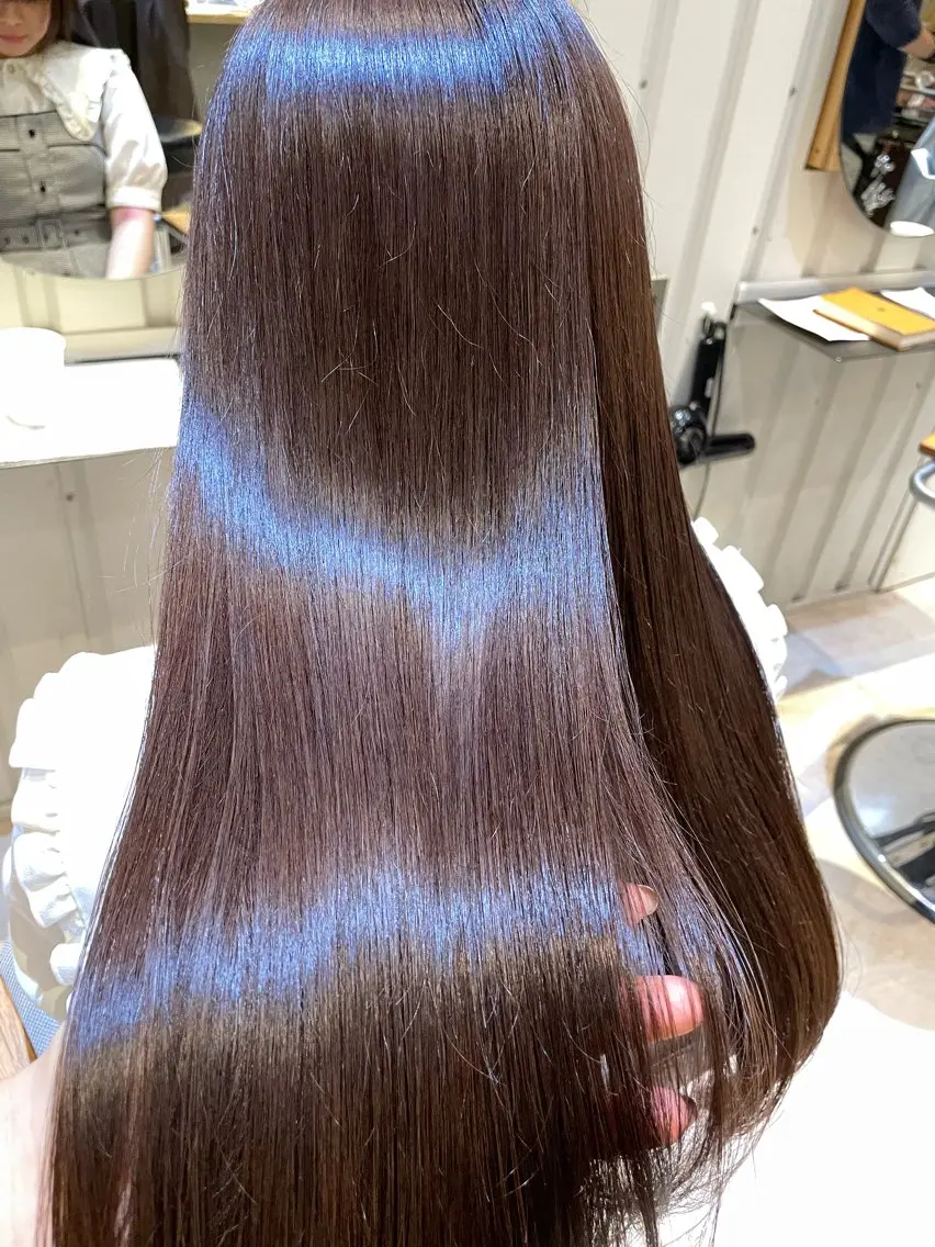 セミロング カラー 💘韓国レイヤー上 品カラーruru💘のヘアスタイル