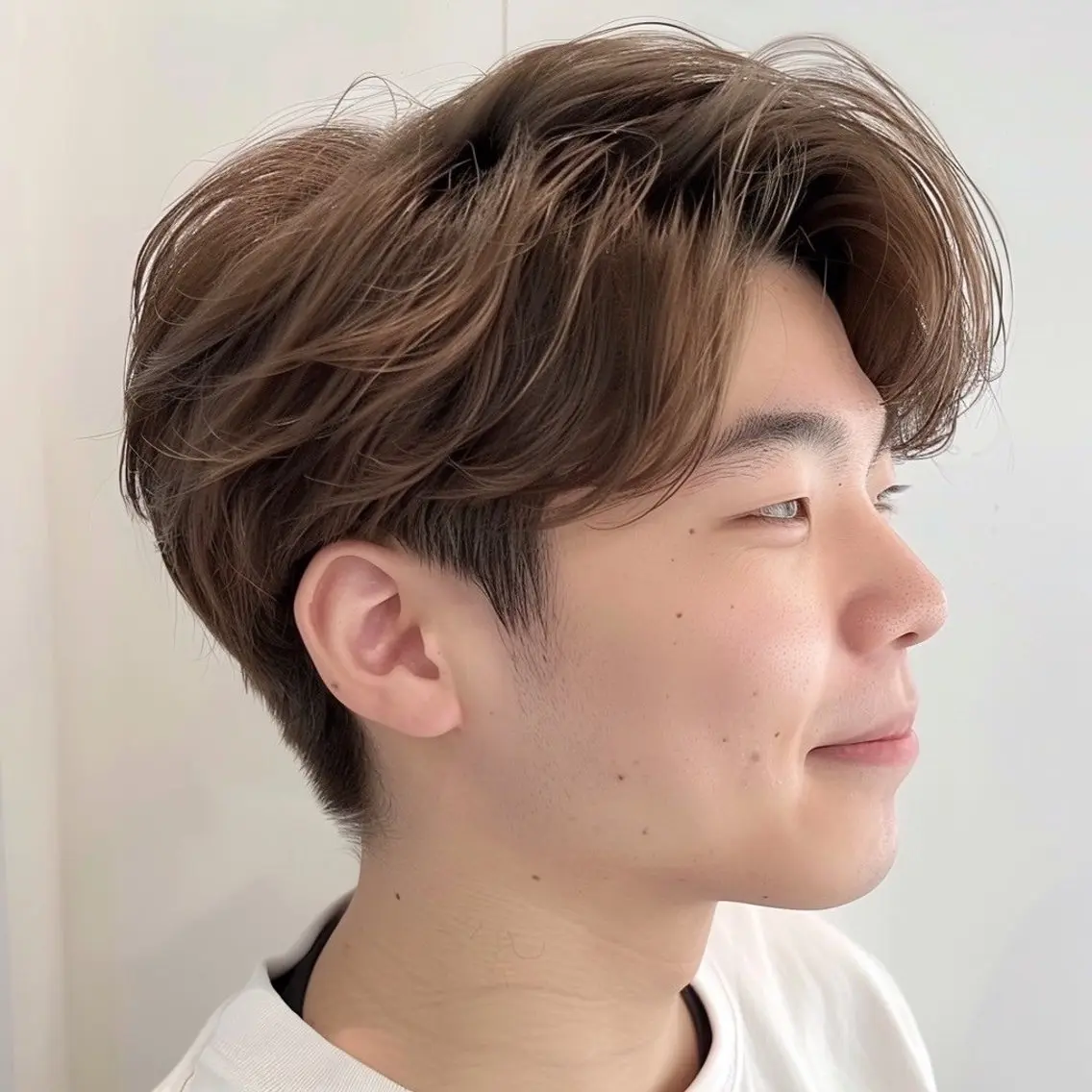 ミディアム カラー パーマ ヘアアレンジ メンズ カット EnBlesS西宮 マンツーマン神道有基のヘアスタイル