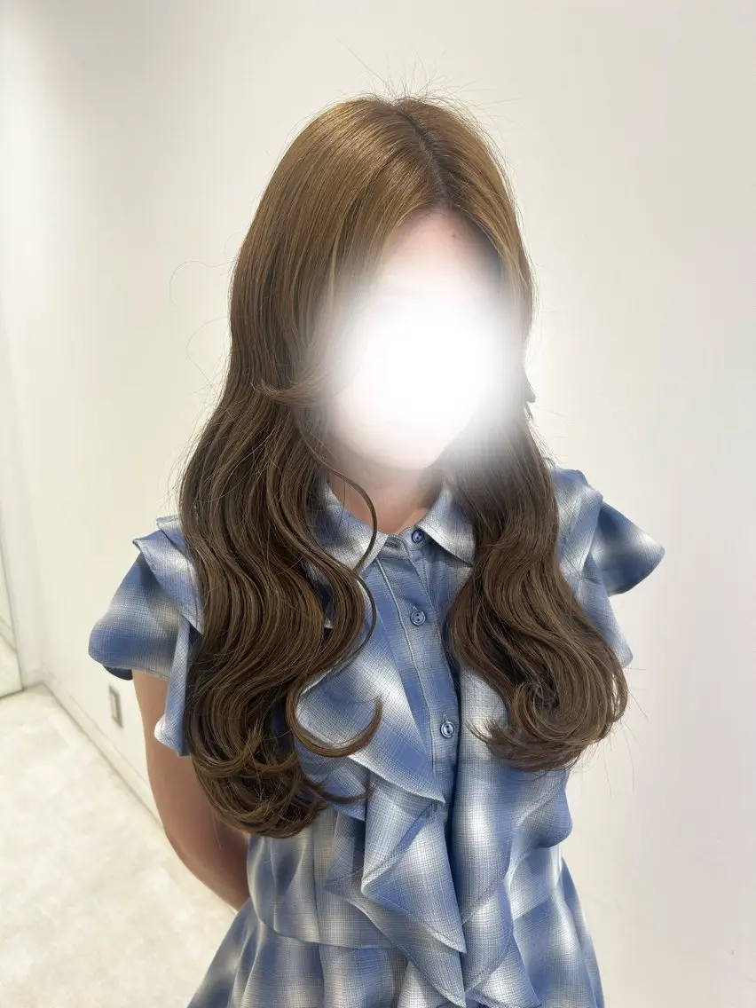 ロング ヘアセット ハイトーン🌟/ 暖色カラー/あこ🎀のヘアスタイル
