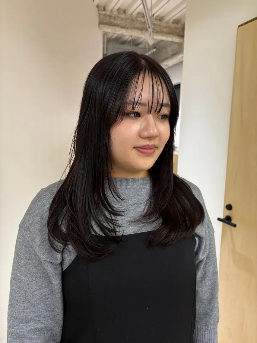 ロング 田中 樹奈のヘアスタイル