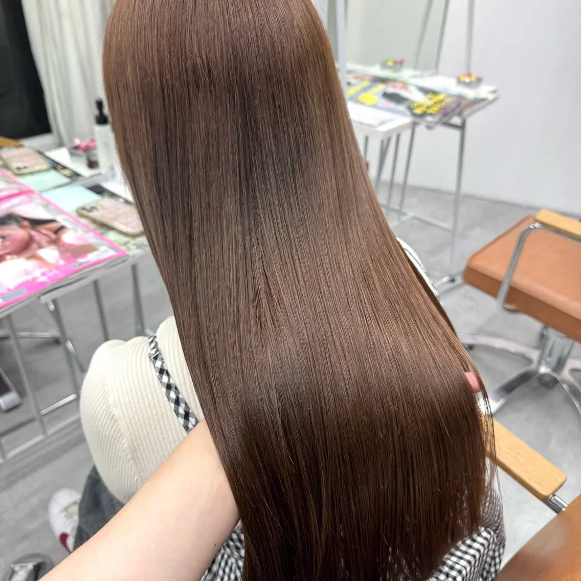 ロング カラー ヘアアレンジ ヘアカラー ブリーチなしカラー /新百合ヶ丘/安形翔のヘアスタイル