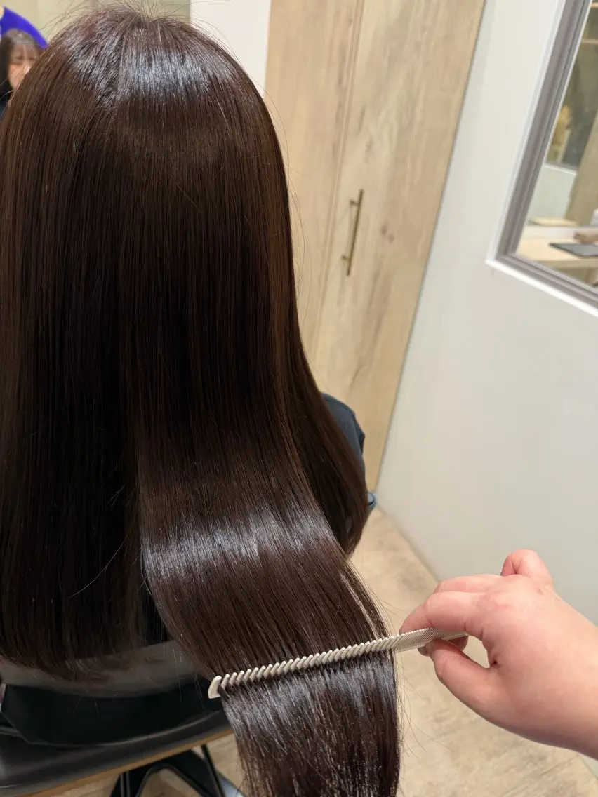 ミディアム ヘアカラー ヘッドスパ 清水佳緖 ShimizuKaoのヘアスタイル