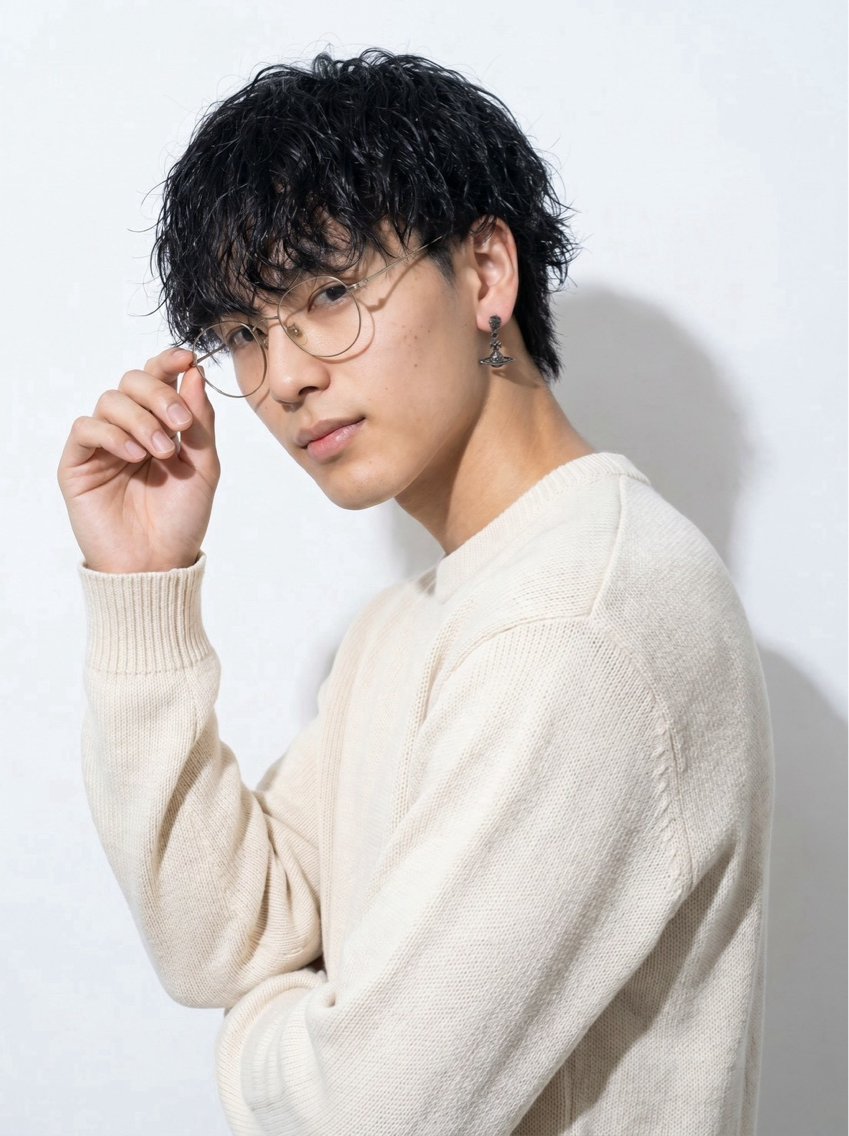 ショート パーマ メンズ パーマ メンズ美容師⭐︎🗽 心斎橋Masanoのヘアスタイル