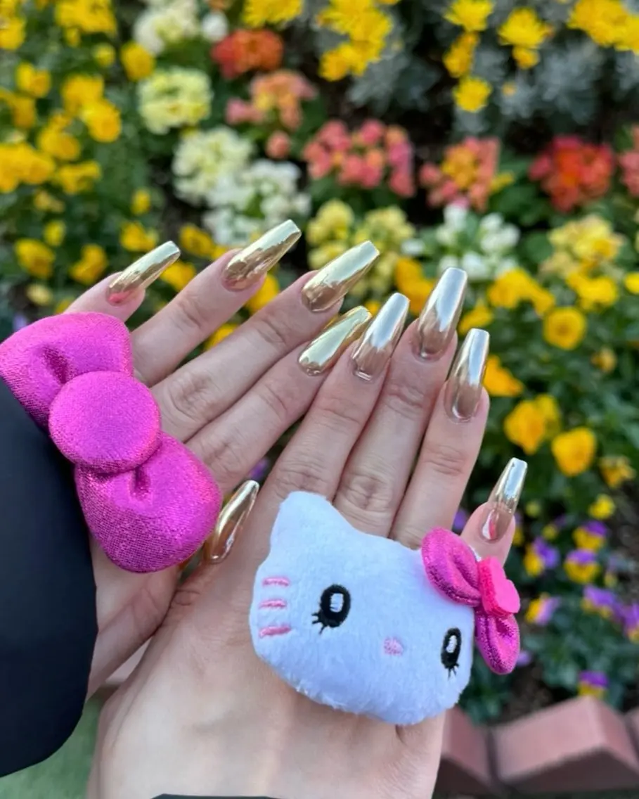 《オフあり》💎ジェルネイル ミラーネイル 🦋の写真