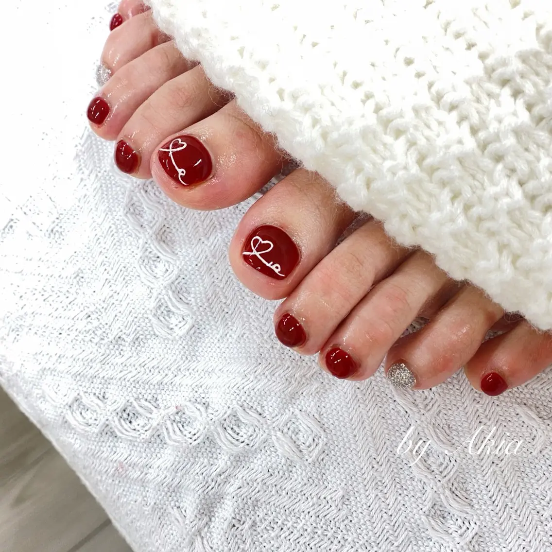 ネイル フットネイル w wのネイルデザイン