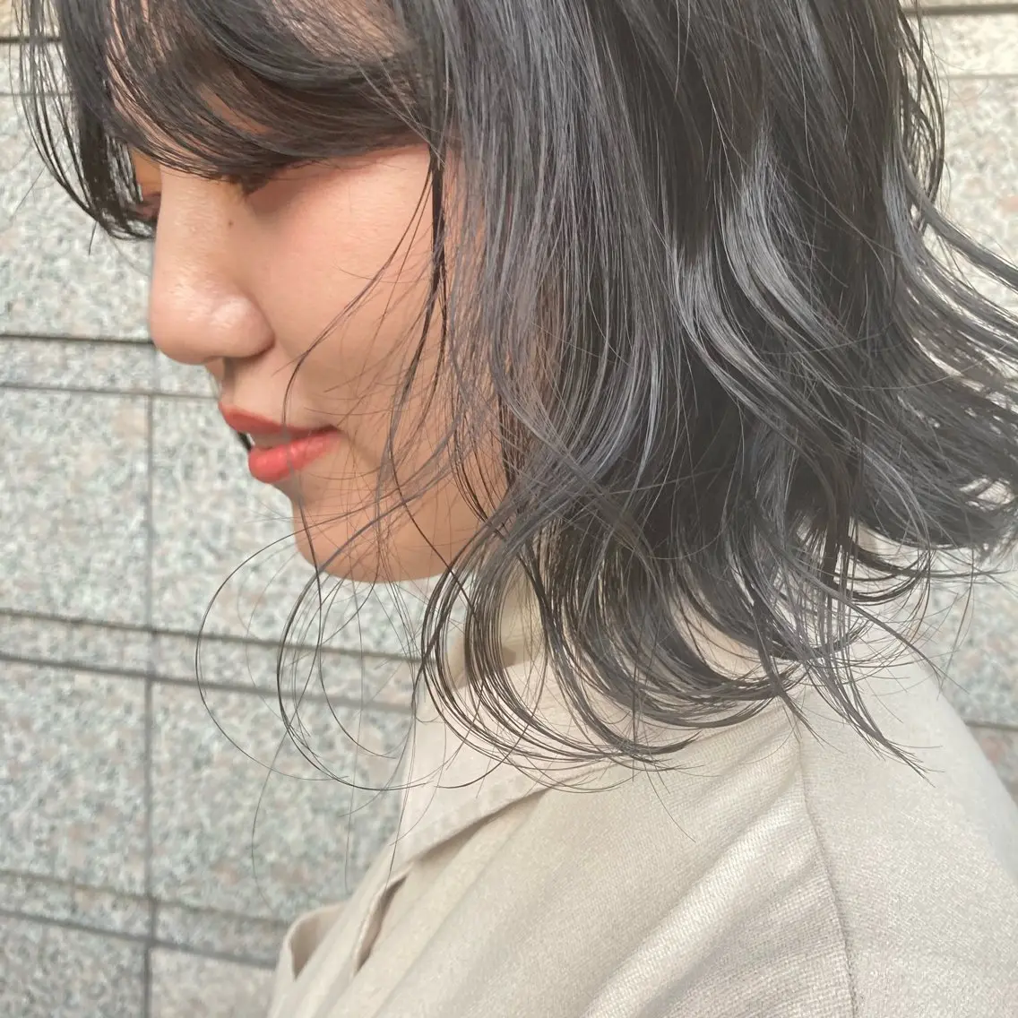 セミロング カラー カット ヘアカラー 横浜美容室／暖色系 michika🌹のヘアスタイル