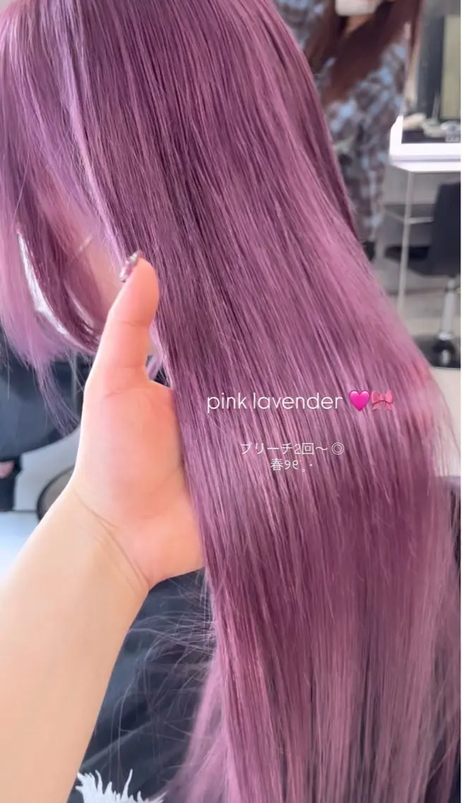 セミロング カラー ハイトーン/ゆるふわ 🧚𖥔ׁTOMO♡のヘアスタイル