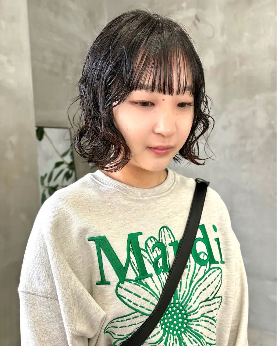 ショート パーマ ボブ ニュアンスパーマ カット パーマ トリートメント tetohair 森田浩平のヘアスタイル