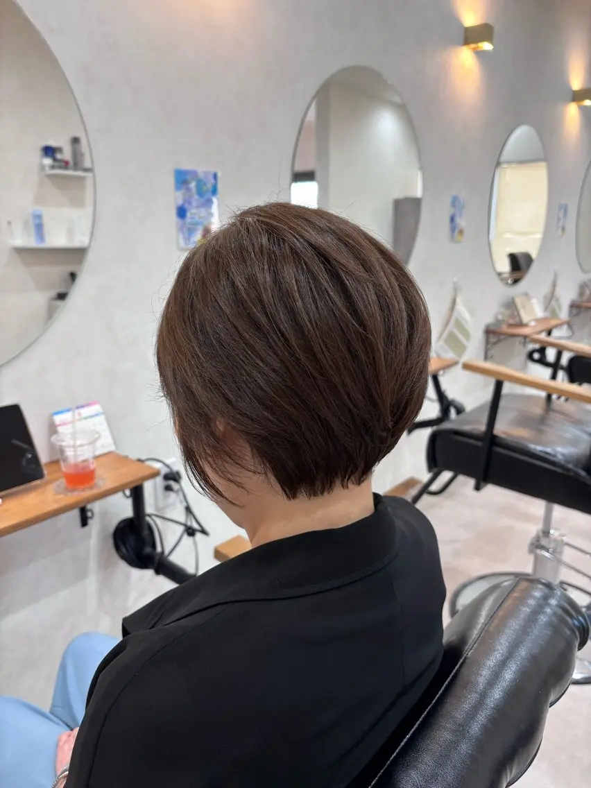 ショート ショートヘア カット ヘアカラー トリートメント 藤井 楓のヘアスタイル