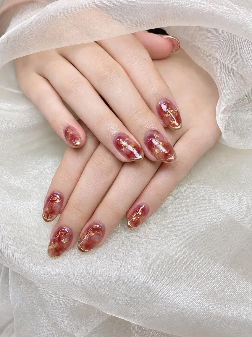 ネイル ハンドネイル Gold Nail 千葉/風香のネイルデザイン