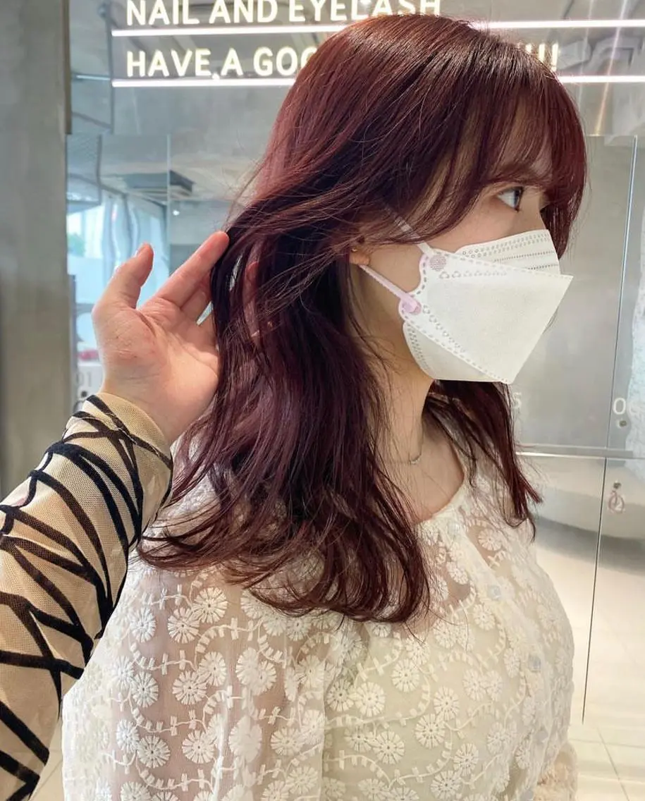 ♡透明感たっぷりブリーチなしでつくるプレミアムケアダブルカラー♡トリートメント付きの写真