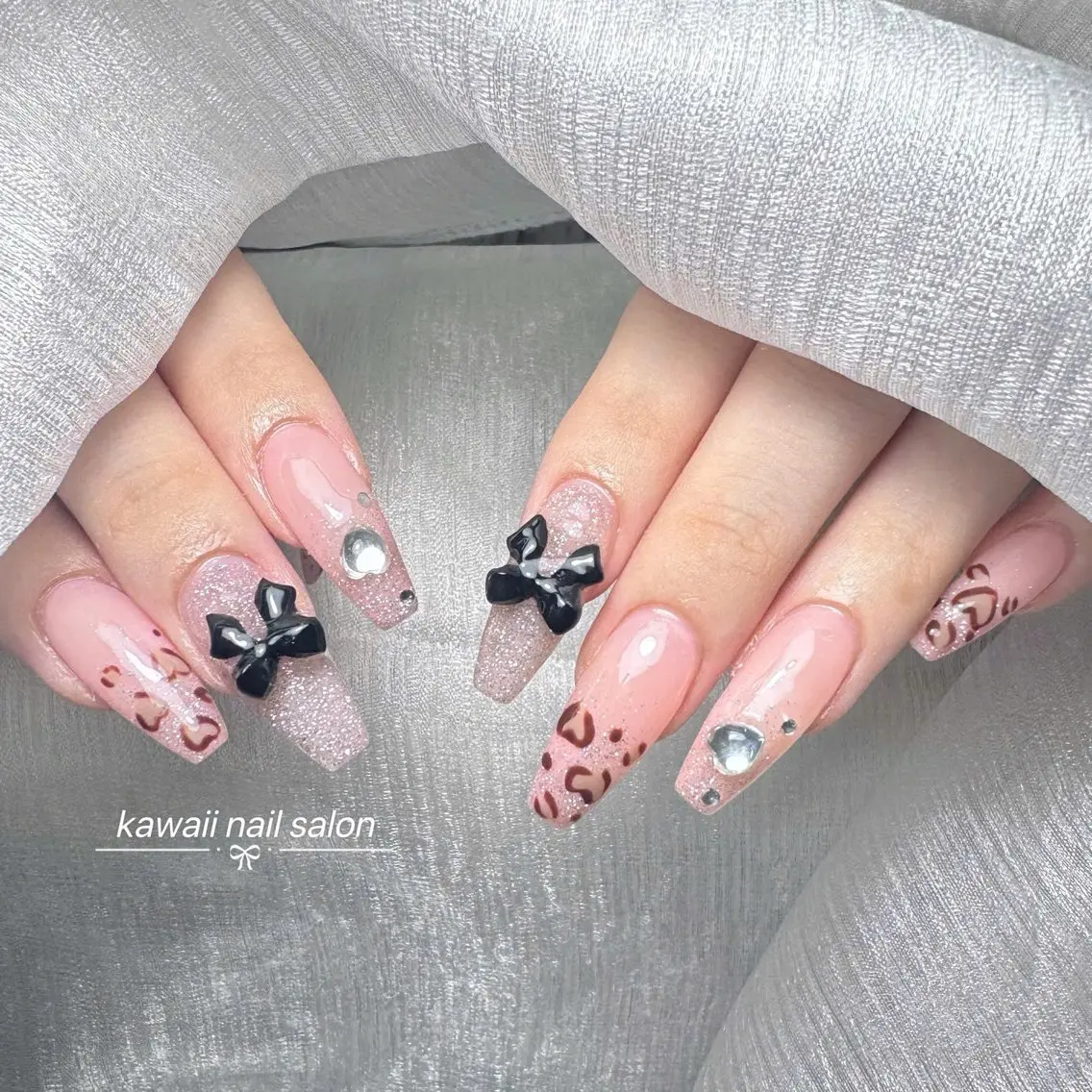 ネイル チークネイル ドット フレンチネイル 韓国ネイル レース Kawaii _Nailのネイルデザイン