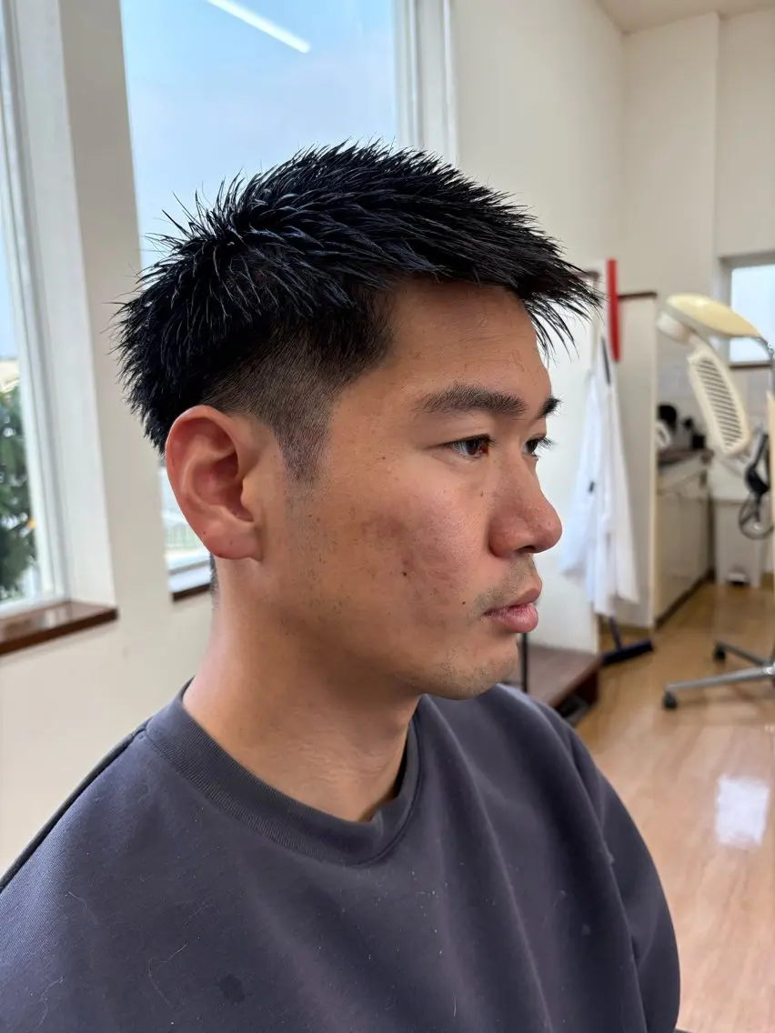 メンズ モヒカン 刈り上げ 寺田 蒼志のヘアスタイル