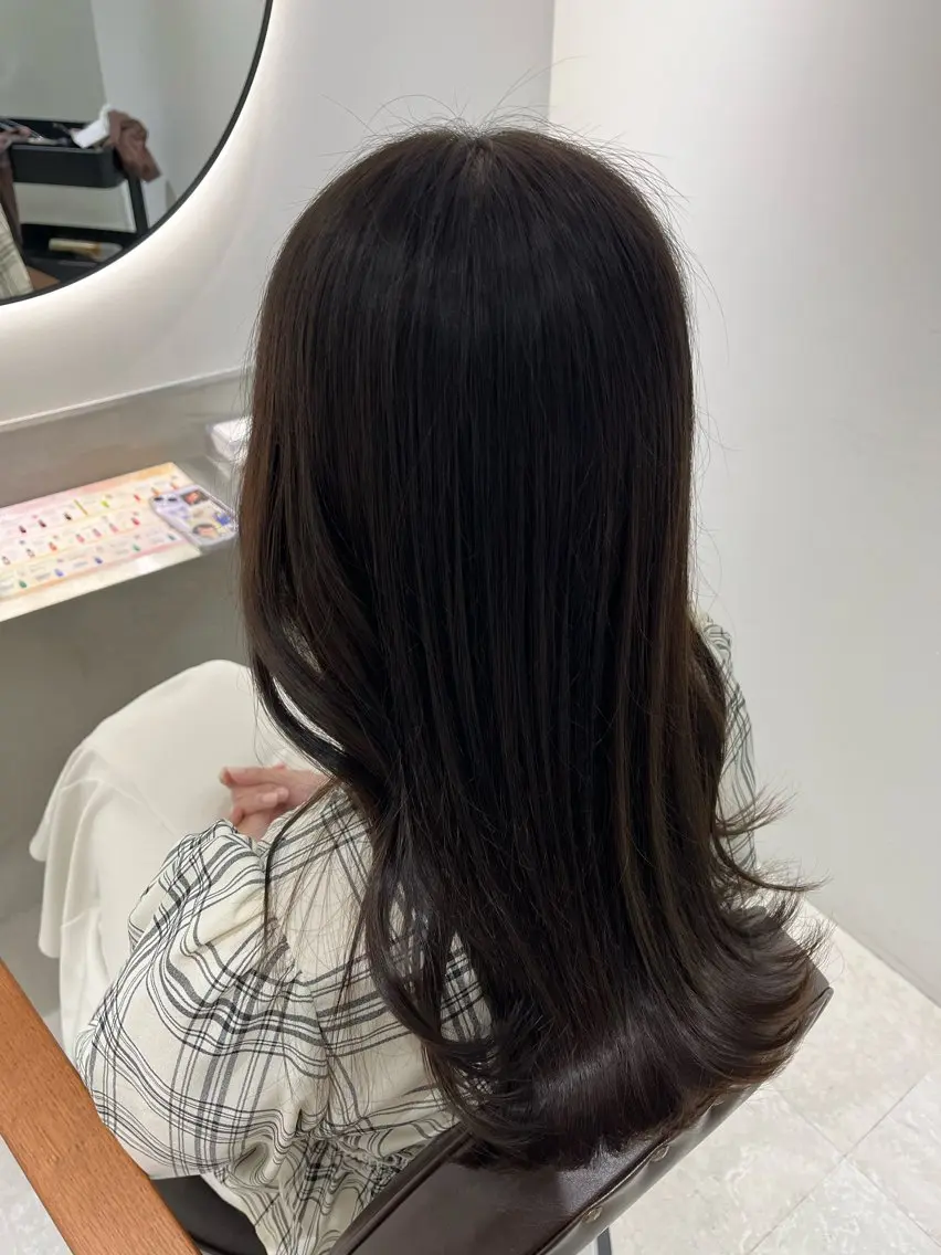 カラー ヘアカラー ヘッドスパ 髪質改善/レイヤー× 縮毛矯正🤍maiのヘアスタイル