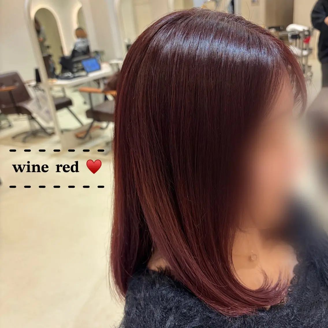 カラー レッドカラー VISAGE dio /みゆのヘアスタイル