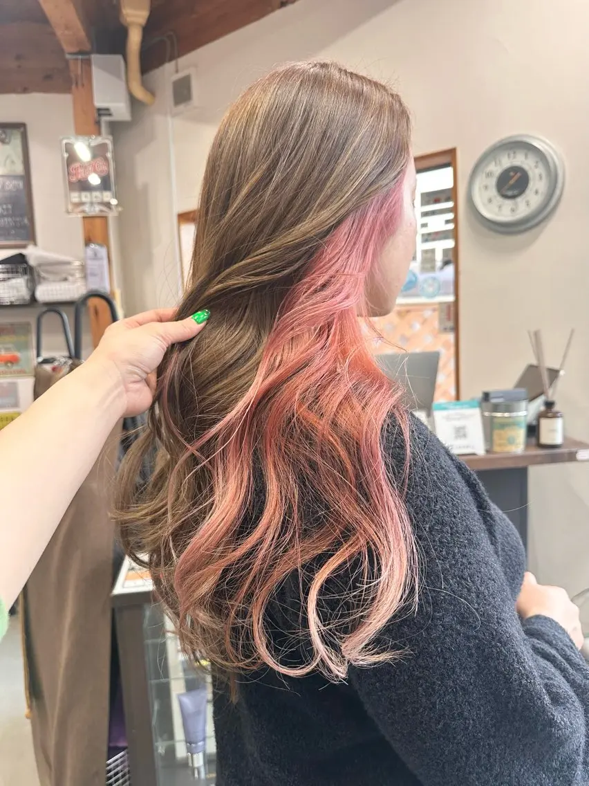 ロング カラー ヘアカラー 💖艶・ブリーチ 透明感miyu💖のヘアスタイル