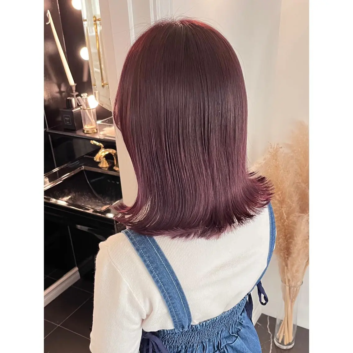 ミディアム カラー ブリーチ ヘアカラー miyu /トレンド カラー×艶髪のヘアスタイル