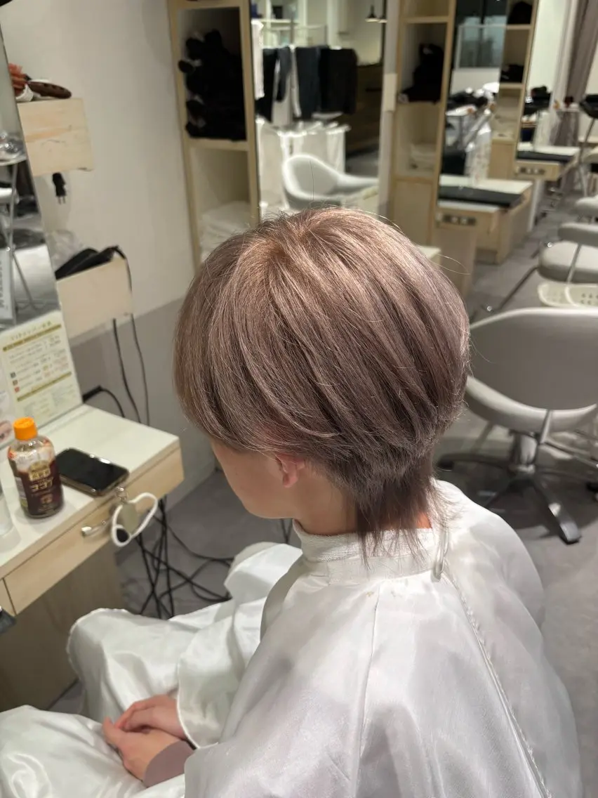 カラー グレージュ メンズカット・パーマ 募集中⭐️/吉川のヘアスタイル