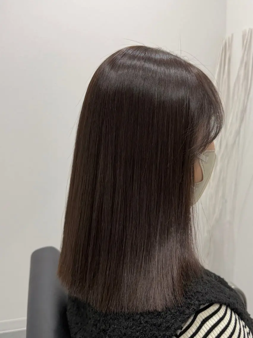 ミディアム アッシュ ヘアカラー nu ✧︎*。のヘアスタイル