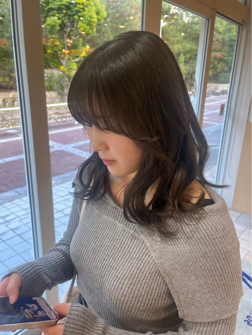 🐦‍⬛暗染カラー💫ワンカラー🩶カラーモデル様募集中の写真