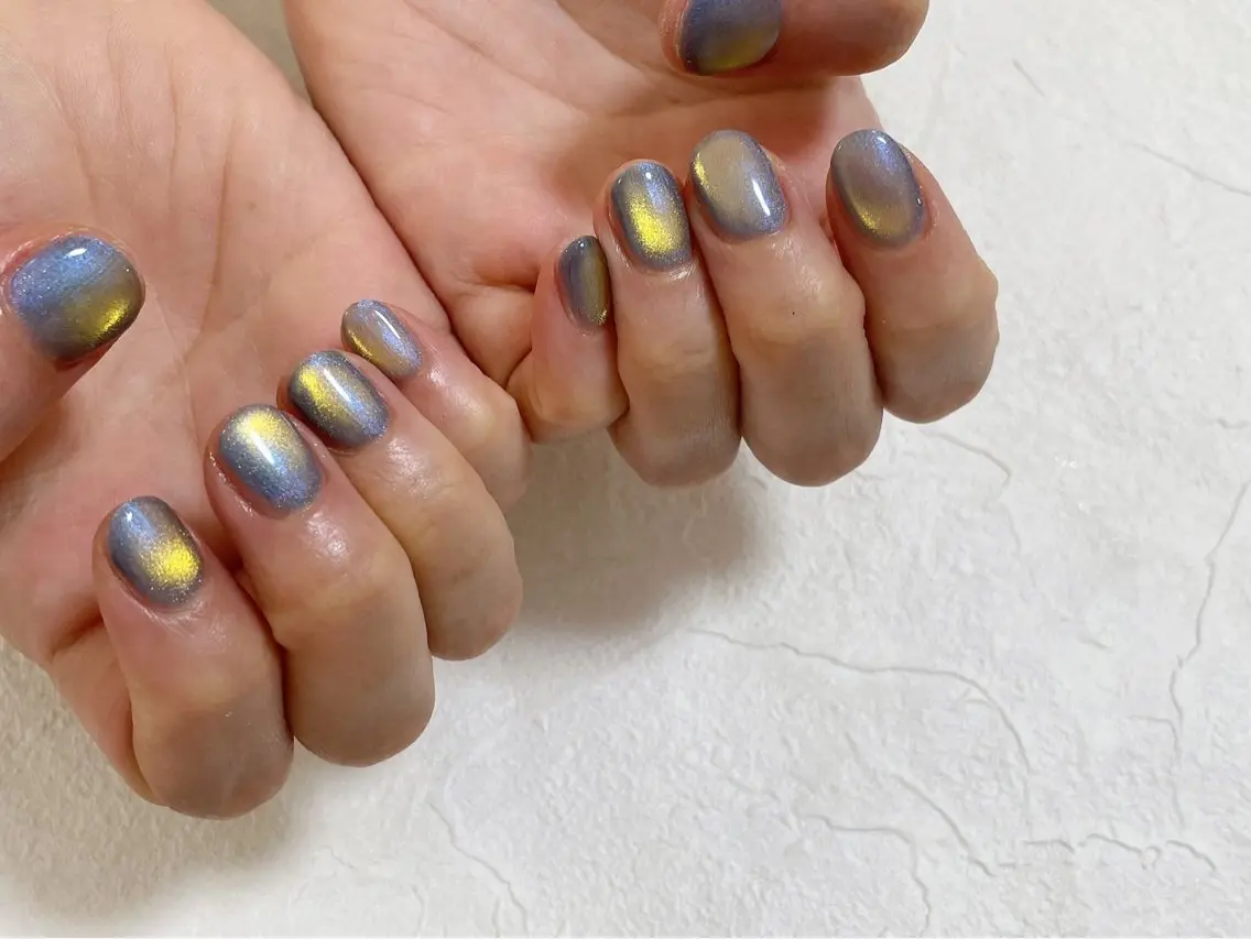 ネイル オーロラネイル フットネイル フレンチネイル ジェルネイル 韓国ネイル mogunail &blowのネイルデザイン