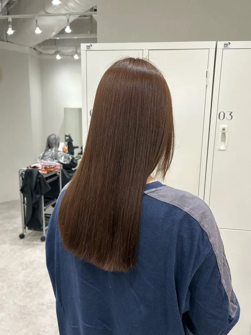 セミロング カラー ヘアアレンジ ベージュカラー ラベンダーカラー ラベンダーベージュ ヘアカラー ボブ /ニュアンス/ satomi🧸💖のヘアスタイル