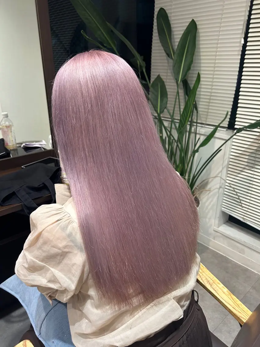 ロング Ami♡表参道/艶髪 ピンク/盛れカットのヘアスタイル