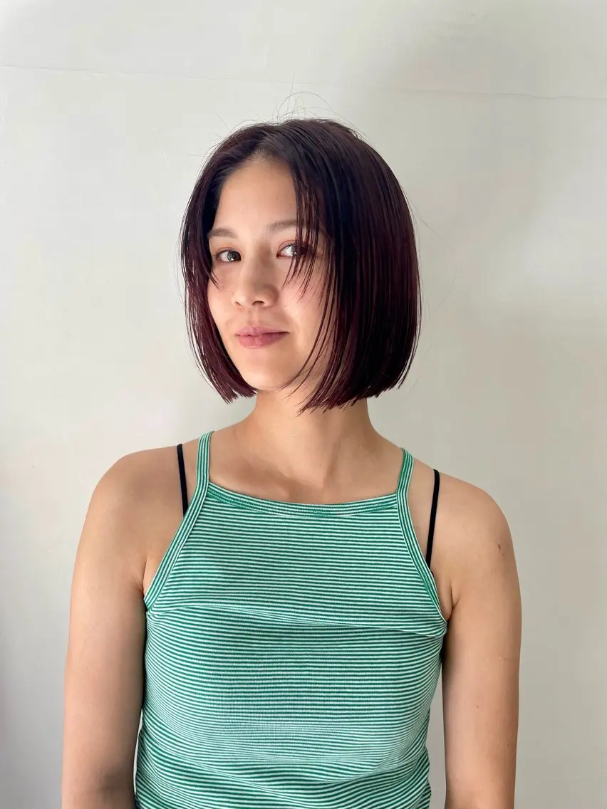 ミディアム カラー パーマ ヘアアレンジ メンズ ボブ tatsumi/ボブ ウルフ/レイヤーのヘアスタイル