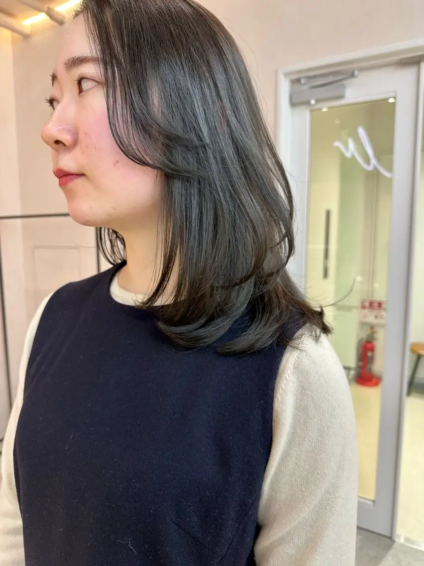 ミディアム カラー 北間 寛哉のヘアスタイル