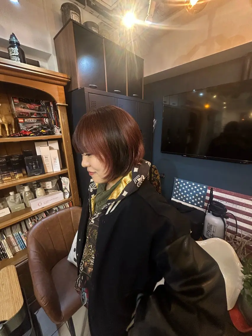 ミディアム カラー ブリーチ デザインカラー ブリーチなしカラー Kurumi☆彡 練馬バウハウスヘアのヘアスタイル