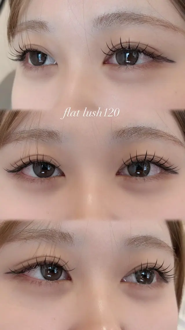 マツエク・マツパ 束感まつ毛 フラットラッシュ ナチュラル 🌷EYESTYLE nanase🌷のマツエク・マツパデザイン