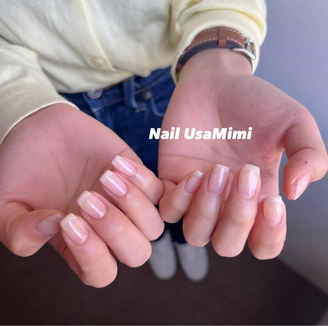 ネイル フレンチネイル ジェルネイル 韓国ネイル マグネットネイル 持ち込み 本町NailUsa Mimi RIKOのネイルデザイン