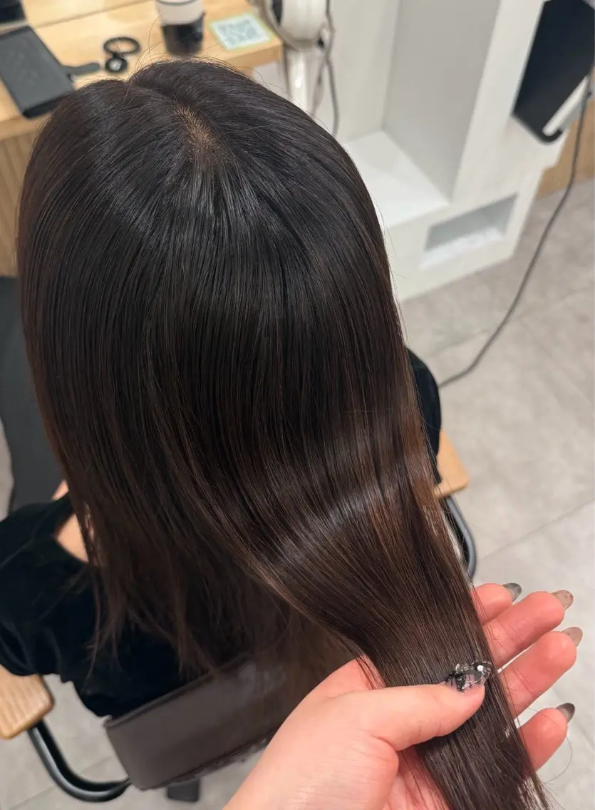 ミディアム カラー トリートメント ヘアカラー トリートメント SHIAN ひかる/艶カラー💖のヘアスタイル