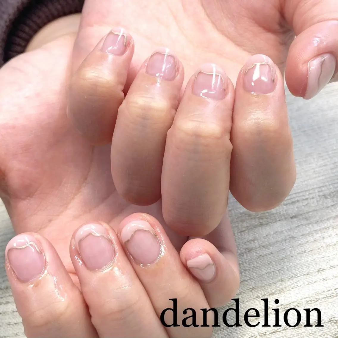 ネイル ハンドネイル ハンドケア dandelion ダンデライオンのネイルデザイン