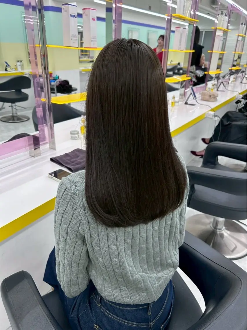 ロング 髪質改善 ロング トリートメント 透明感🤍レイヤー ベージュ🤍ピンクのヘアスタイル